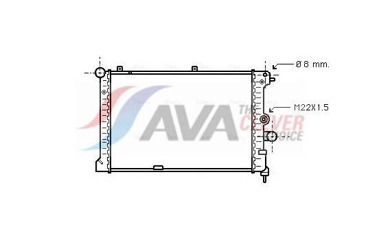 Radiator, engine cooling OL2168 Ava Quality Cooling