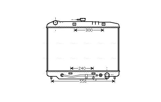 Radiator, engine cooling OL2180 Ava Quality Cooling