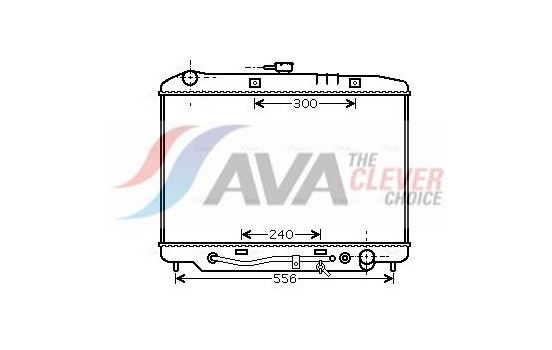 Radiator, engine cooling OL2180 Ava Quality Cooling