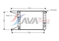 Radiator, engine cooling OL2245 Ava Quality Cooling