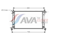 Radiator, engine cooling OL2324 Ava Quality Cooling