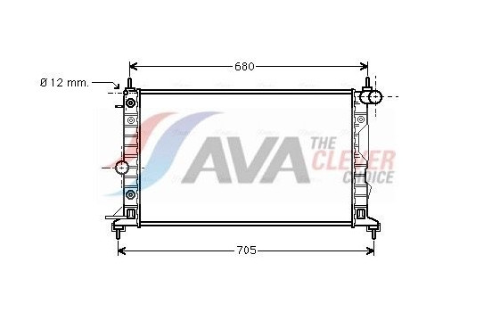 Radiator, engine cooling OL2324 Ava Quality Cooling
