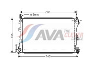 Radiator, engine cooling OL2340 Ava Quality Cooling