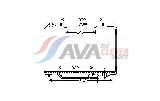 Radiator, engine cooling OL2455 Ava Quality Cooling