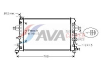Radiator, engine cooling OL2482 Ava Quality Cooling