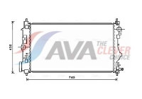 Radiator, engine cooling OL2599 Ava Quality Cooling
