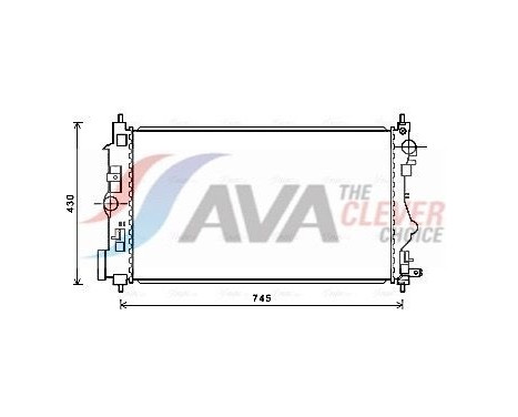 Radiator, engine cooling OL2599 Ava Quality Cooling