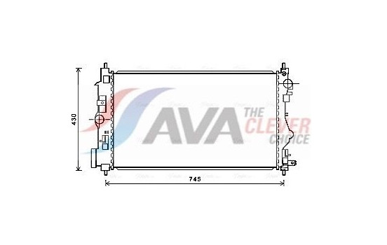 Radiator, engine cooling OL2599 Ava Quality Cooling