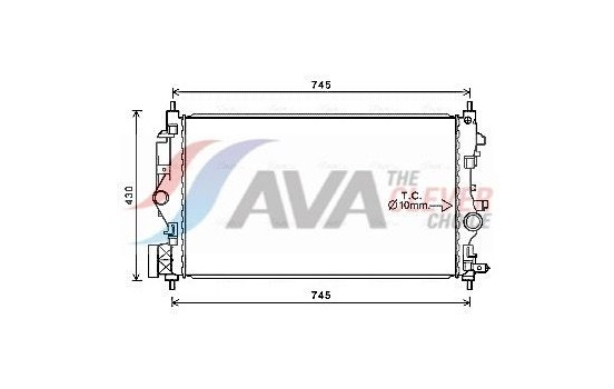 Radiator, engine cooling OL2683 Ava Quality Cooling