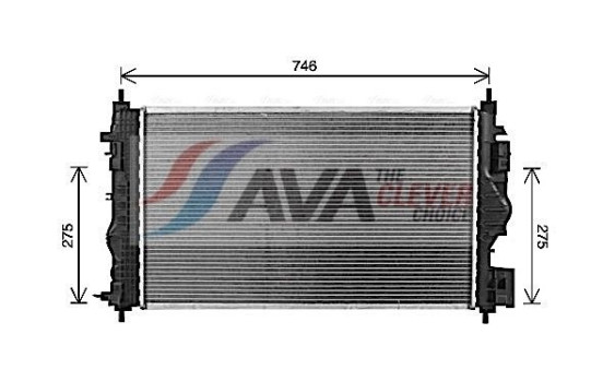 Radiator, engine cooling OL2701 Ava Quality Cooling