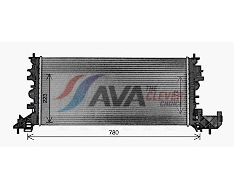 Radiator, engine cooling OL2703 Ava Quality Cooling