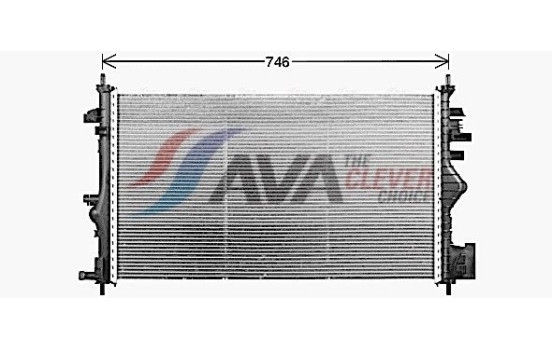 Radiator, engine cooling OL2731 Ava Quality Cooling