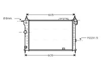 Radiator, engine cooling OLA2028 Ava Quality Cooling