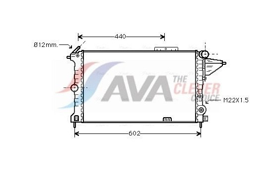 Radiator, engine cooling OLA2119 Ava Quality Cooling
