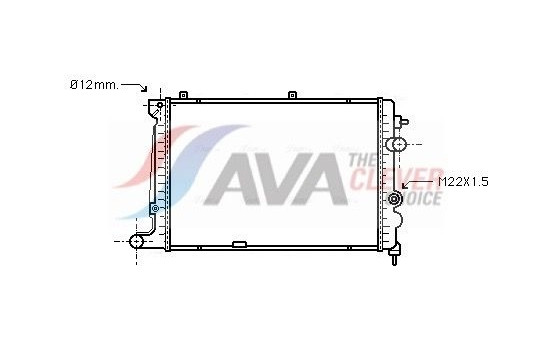Radiator, engine cooling OLA2174 Ava Quality Cooling