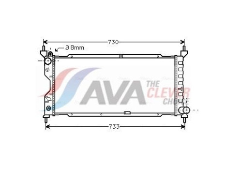 Radiator, engine cooling OLA2185 Ava Quality Cooling
