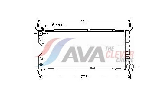 Radiator, engine cooling OLA2185 Ava Quality Cooling