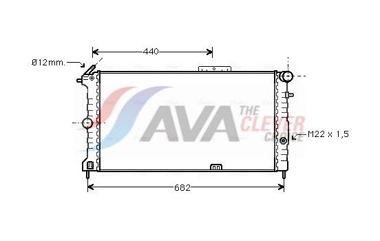 Radiator, engine cooling OLA2190 Ava Quality Cooling
