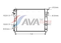 Radiator, engine cooling OLA2193 Ava Quality Cooling