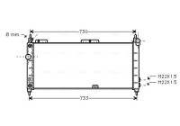 Radiator, engine cooling OLA2200 Ava Quality Cooling