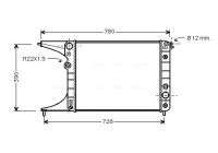 Radiator, engine cooling OLA2201 Ava Quality Cooling