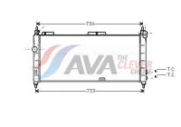 Radiator, engine cooling OLA2203 Ava Quality Cooling