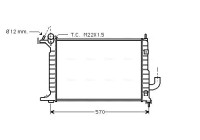 Radiator, engine cooling OLA2218 Ava Quality Cooling