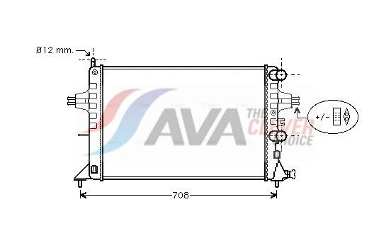 Radiator, engine cooling OLA2255 Ava Quality Cooling