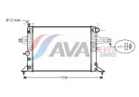 Radiator, engine cooling OLA2256 Ava Quality Cooling