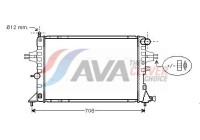 Radiator, engine cooling OLA2293 Ava Quality Cooling