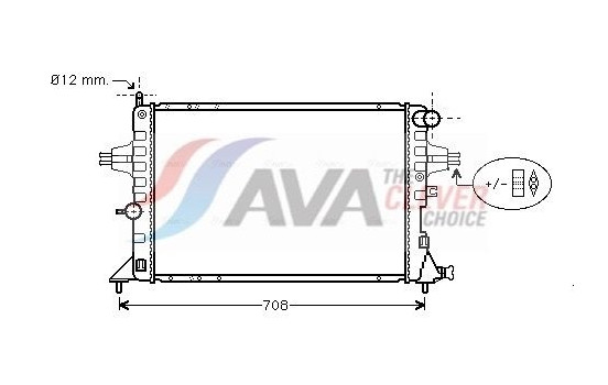 Radiator, engine cooling OLA2293 Ava Quality Cooling