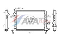 Radiator, engine cooling OLA2294 Ava Quality Cooling