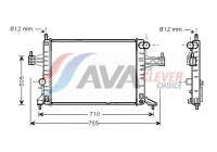 Radiator, engine cooling OLA2306 Ava Quality Cooling