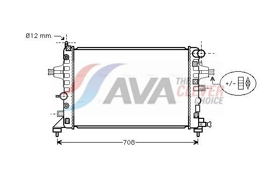 Radiator, engine cooling OLA2362 Ava Quality Cooling