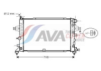 Radiator, engine cooling OLA2381 Ava Quality Cooling