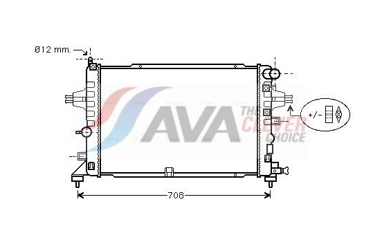 Radiator, engine cooling OLA2381 Ava Quality Cooling