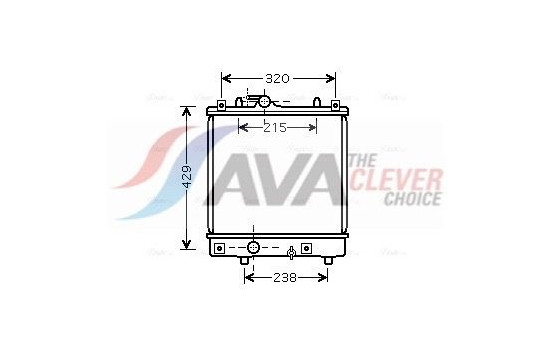 Radiator, engine cooling OLA2382 Ava Quality Cooling