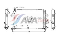 Radiator, engine cooling OLA2383 Ava Quality Cooling
