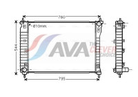 Radiator, engine cooling OLA2435 Ava Quality Cooling