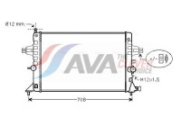 Radiator, engine cooling OLA2440 Ava Quality Cooling