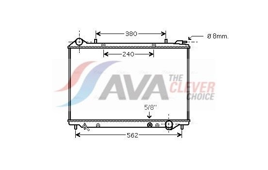 Radiator, engine cooling OLA2441 Ava Quality Cooling
