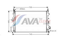 Radiator, engine cooling OLA2462 Ava Quality Cooling