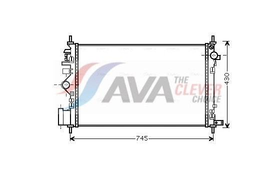 Radiator, engine cooling OLA2469 Ava Quality Cooling