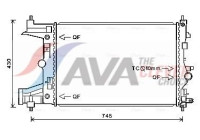 Radiator, engine cooling OLA2486 Ava Quality Cooling