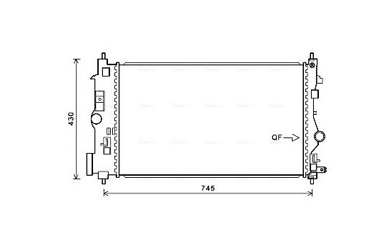 Radiator, engine cooling OLA2488 Ava Quality Cooling