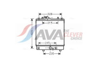 Radiator, engine cooling OLA2542 Ava Quality Cooling