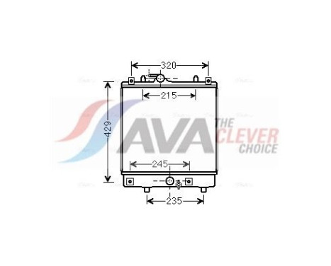 Radiator, engine cooling OLA2542 Ava Quality Cooling