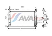 Radiator, engine cooling OLA2582 Ava Quality Cooling