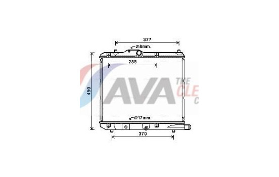Radiator, engine cooling OLA2590 Ava Quality Cooling