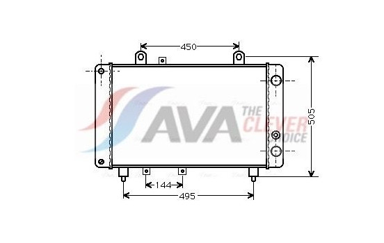 Radiator, engine cooling PE2081 Ava Quality Cooling